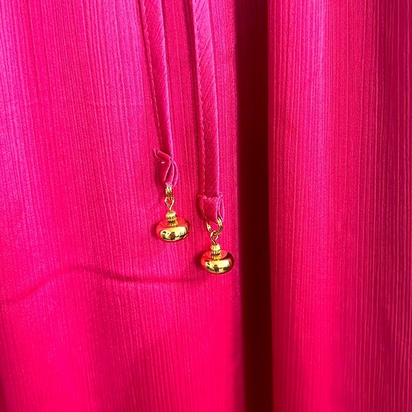 NWT Floucy vibrant pink party dress. Size L - Picture 5 of 7